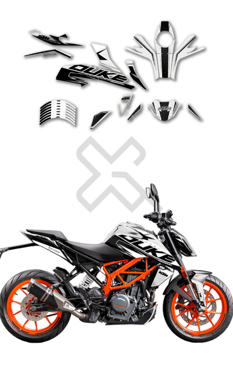 Mecha Duke 200 Wrap Kit Ktm 390 Duke Ktm Duke 200 Bs6 Stickers