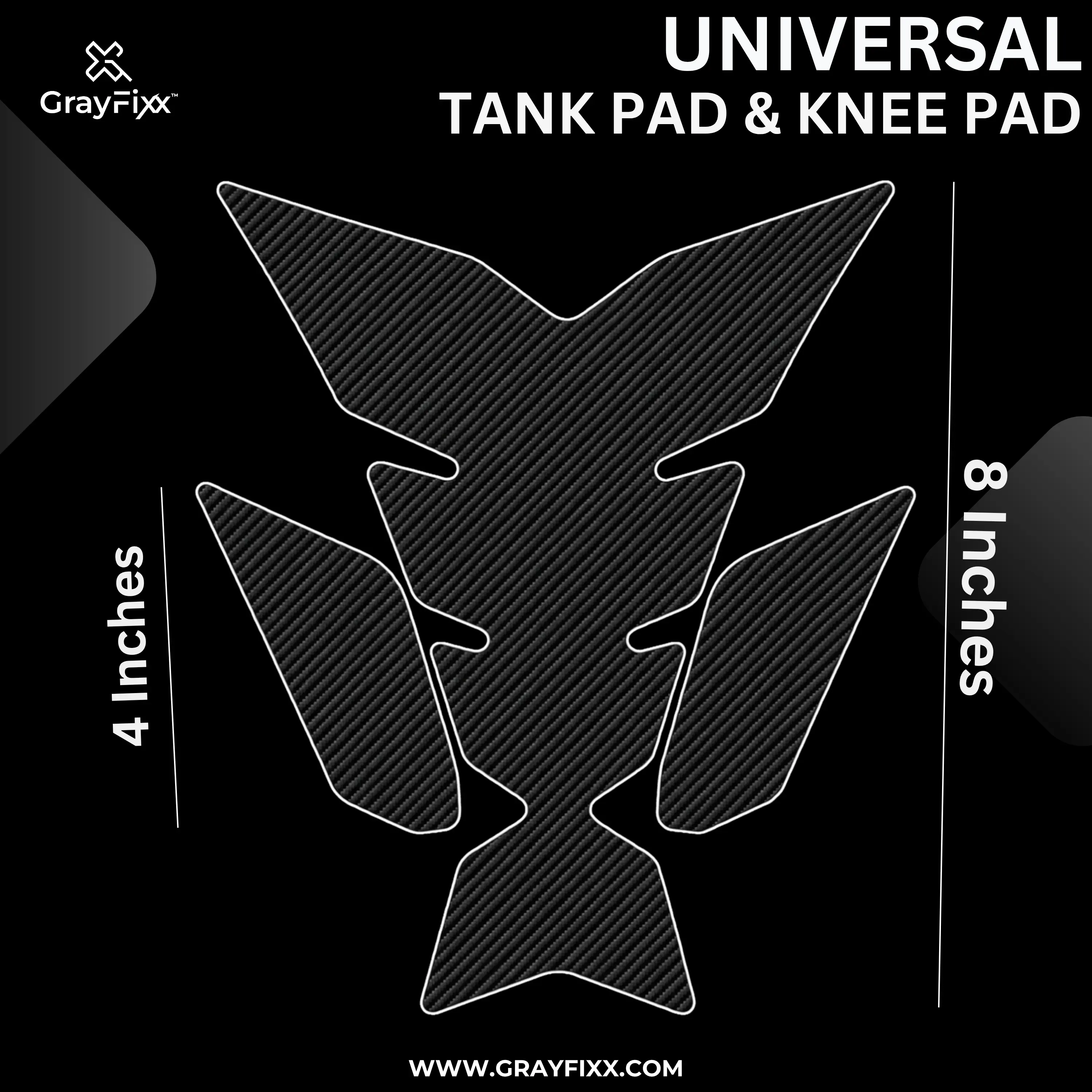  Universal Tank Pad | Premium 3D Epoxy Tank Pad Compatible with Bikes, Waterproof, Premium Finish, Pack of 1