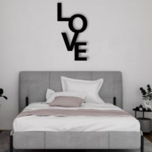 Love Acrylic 3D letter for Wall Decoration 2*1 Sqr Ft.