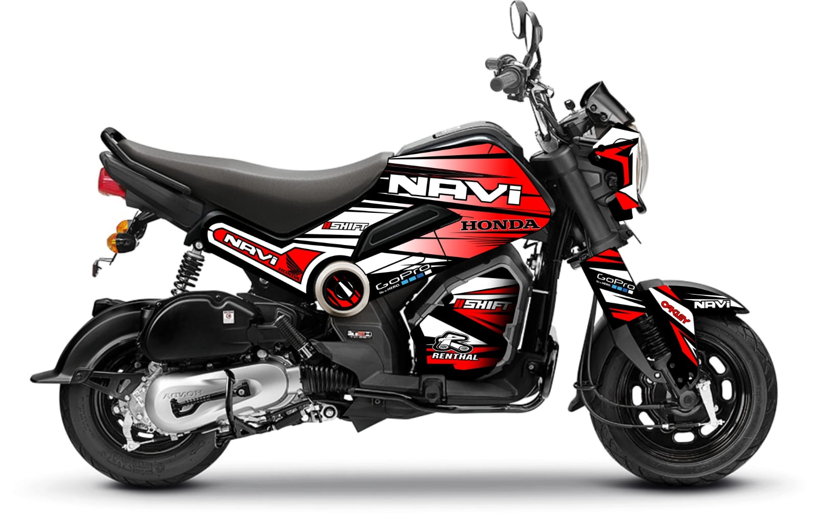 HONDA NAVI RACING DECALS kit , RACING STICKER KIT