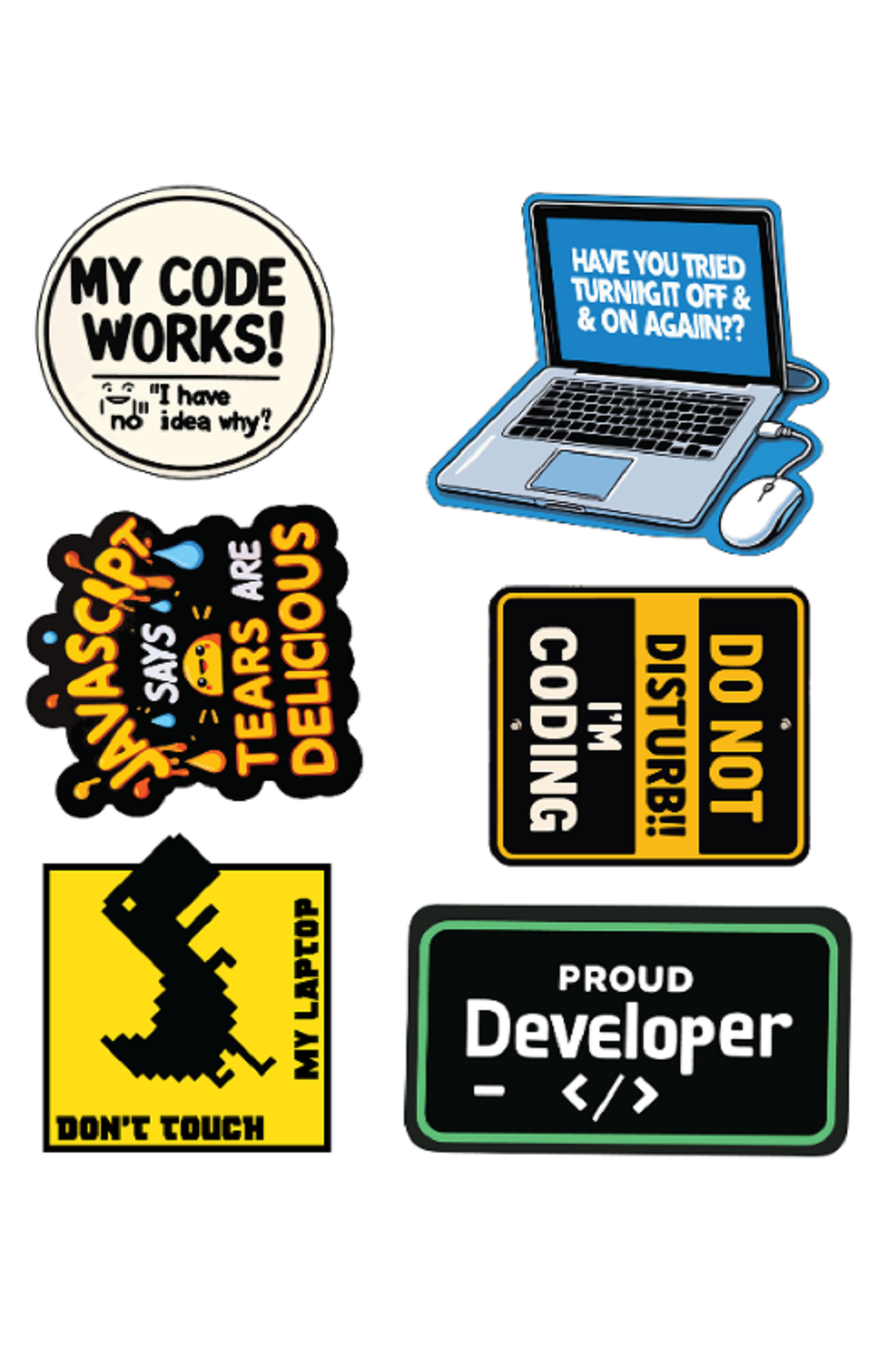 Developer & Programming Packet Sticker | Bike & Helmet Stickers