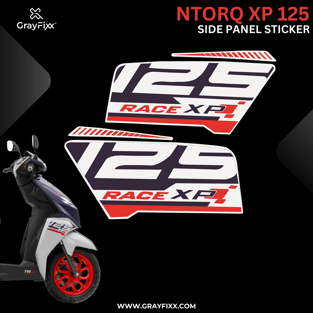 Xp 100 Sticker Side Panel Sticker Compatible with Ntorq Race XP 125 | Made in Premium ...