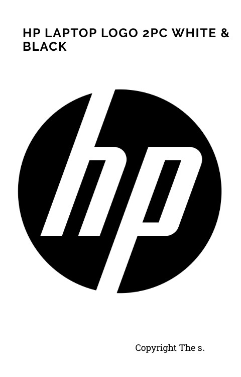 HP logo Sticker original size for any Laptop - The stickers